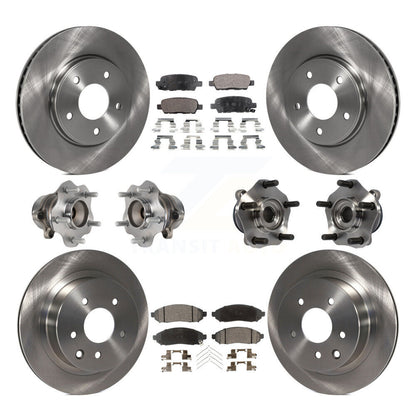 [Avant + Arrière] Kit d'ensemble roulement de roue et moyeu pour Nissan LEAF KBB-113323