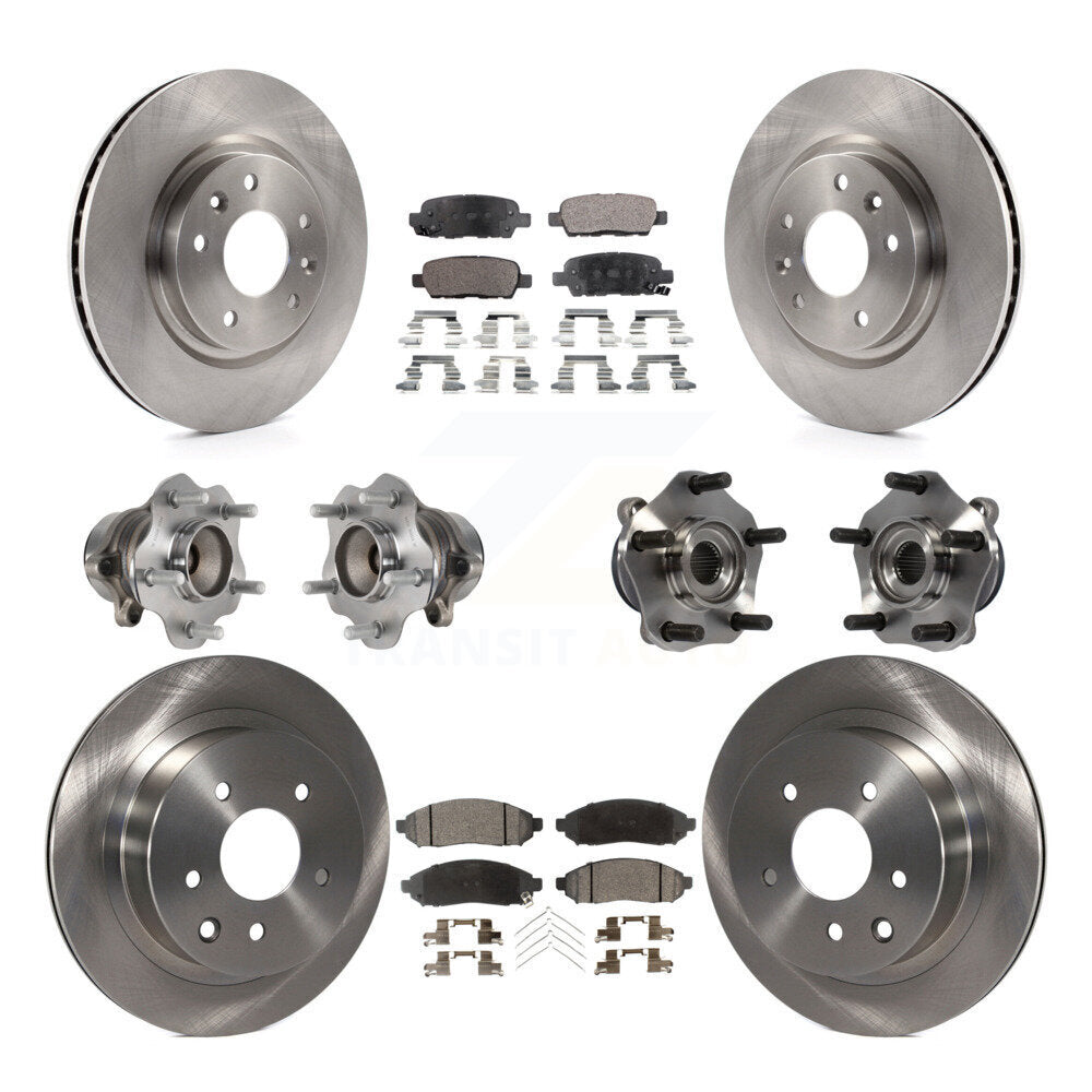 [Avant + Arrière] Kit d'ensemble roulement de roue et moyeu pour 2015 Nissan LEAF Vehicles Manufactured In Japan KBB-113324
