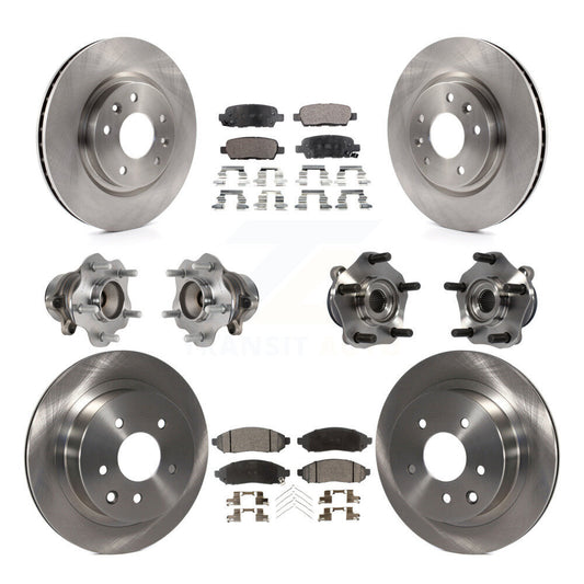 [Avant + Arrière] Kit d'ensemble roulement de roue et moyeu pour 2015 Nissan LEAF Vehicles Manufactured In Japan KBB-113324