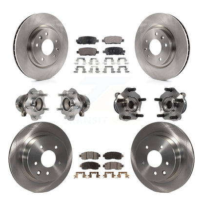 [Avant + Arrière] Kit d'ensemble roulement de roue et moyeu pour Nissan LEAF KBB-113325