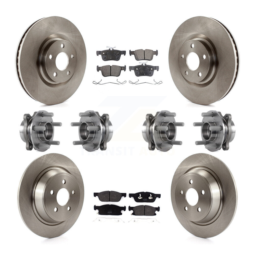 [Avant + Arrière] Kit d'ensemble roulement de roue et moyeu pour 2018 Lincoln Continental AWD avec 316mm Diameter Rotor KBB-113343
