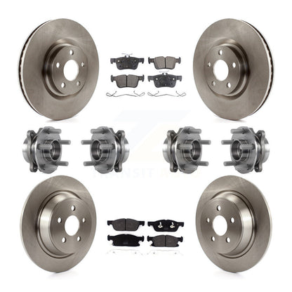 [Avant + Arrière] Kit d'ensemble roulement de roue et moyeu pour 2018 Lincoln Continental AWD avec 316mm Diameter Rotor KBB-113343