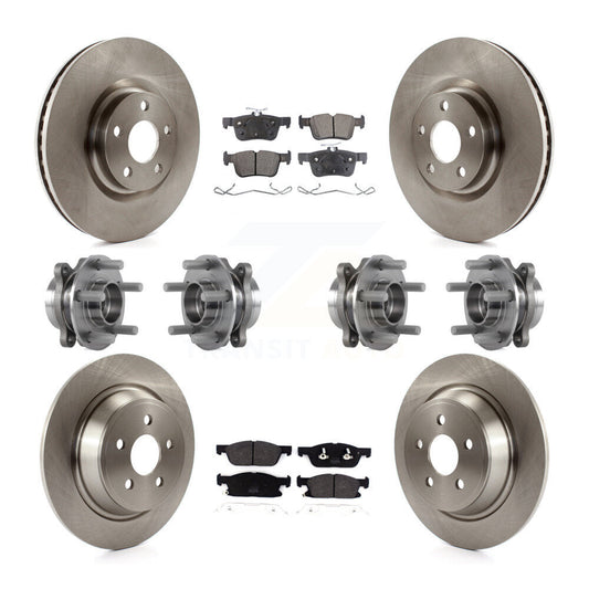 [Avant + Arrière] Kit d'ensemble roulement de roue et moyeu pour 2018 Lincoln Continental AWD avec 316mm Diameter Rotor KBB-113343
