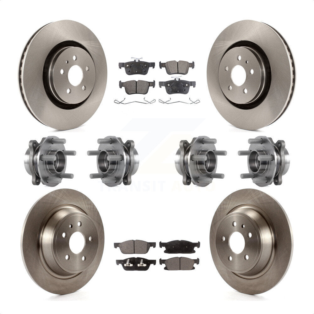 [Avant + Arrière] Kit d'ensemble roulement de roue et moyeu pour 2017 Lincoln MKX AWD avec 14mm Wheel Lugs KBB-113344 par Transit Auto