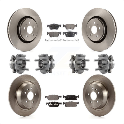 [Avant + Arrière] Kit d'ensemble roulement de roue et moyeu pour 2017 Lincoln MKX AWD avec 14mm Wheel Lugs KBB-113344 par Transit Auto