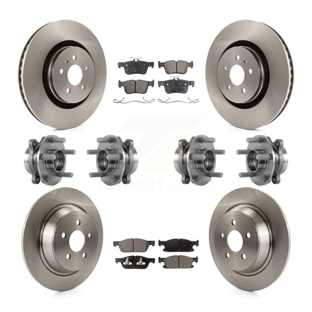 [Avant + Arrière] Kit d'ensemble roulement de roue et moyeu pour Ford Edge Lincoln MKX AWD KBB-113345