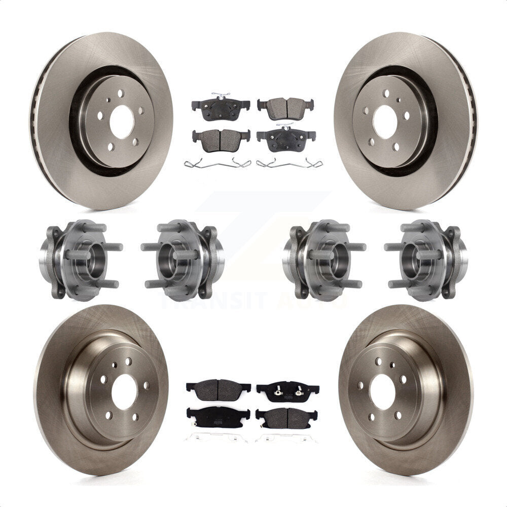 [Avant + Arrière] Kit d'ensemble roulement de roue et moyeu pour 2017 Lincoln Continental AWD avec 14mm Wheel Lugs KBB-113346 par Transit Auto