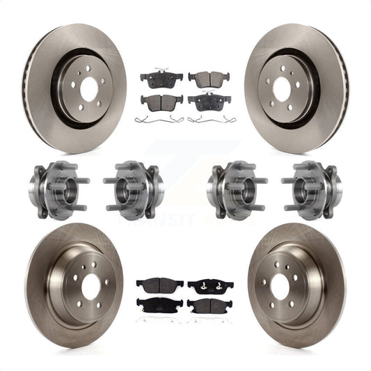 [Avant + Arrière] Kit d'ensemble roulement de roue et moyeu pour 2017 Lincoln Continental AWD avec 14mm Wheel Lugs KBB-113346 par Transit Auto