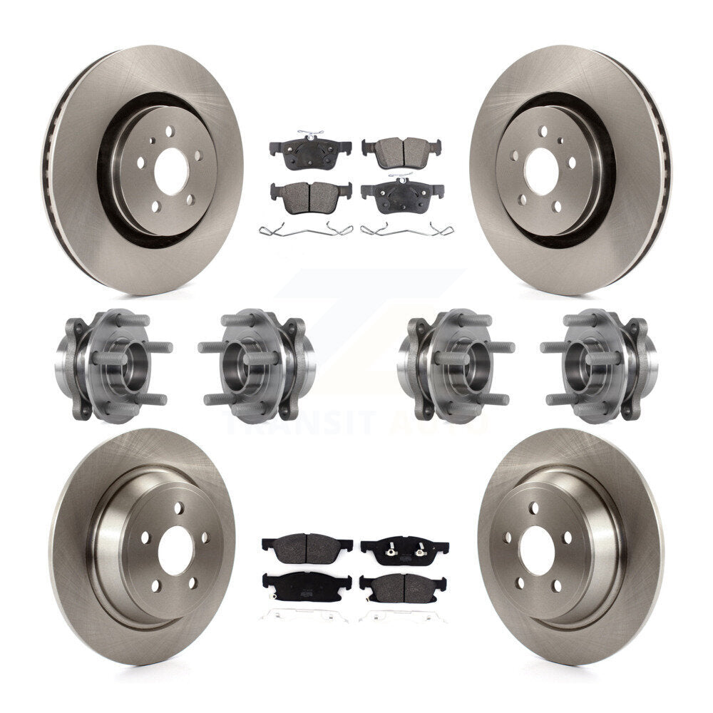[Avant + Arrière] Kit d'ensemble roulement de roue et moyeu pour Lincoln Continental AWD KBB-113347