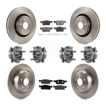 [Avant + Arrière] Kit d'ensemble roulement de roue et moyeu pour Lincoln Continental AWD KBB-113347
