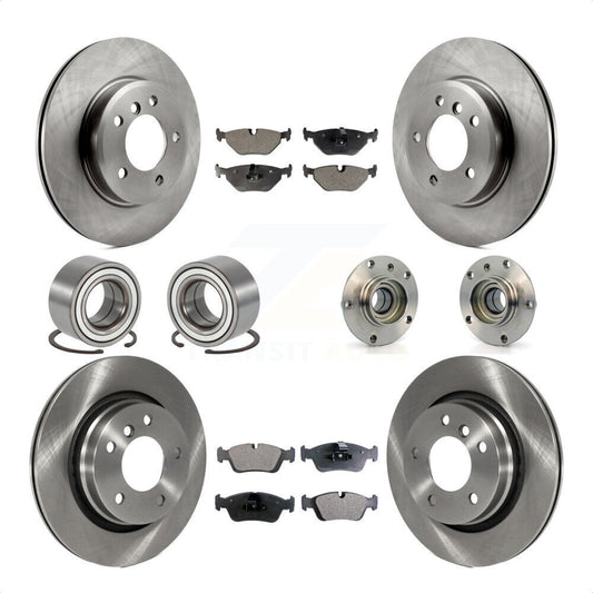 [Avant + Arrière] Kit d'ensemble roulement de roue et moyeu pour 2001-2005 BMW 325i KBB-113349 par Transit Auto