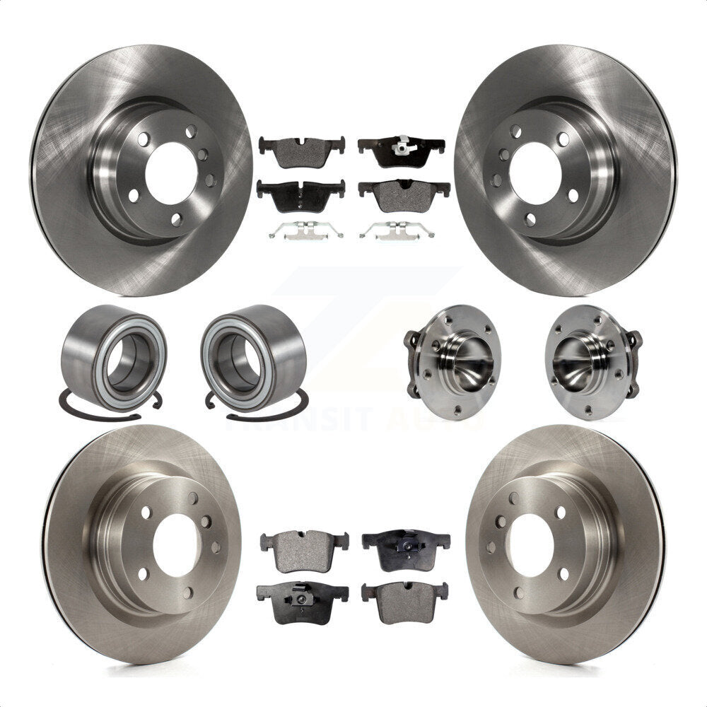 [Avant + Arrière] Kit d'ensemble roulement de roue et moyeu pour 2012 BMW 328i Sedan avec 2.0L sans Blue Painted Calipers KBB-113352 par Transit Auto