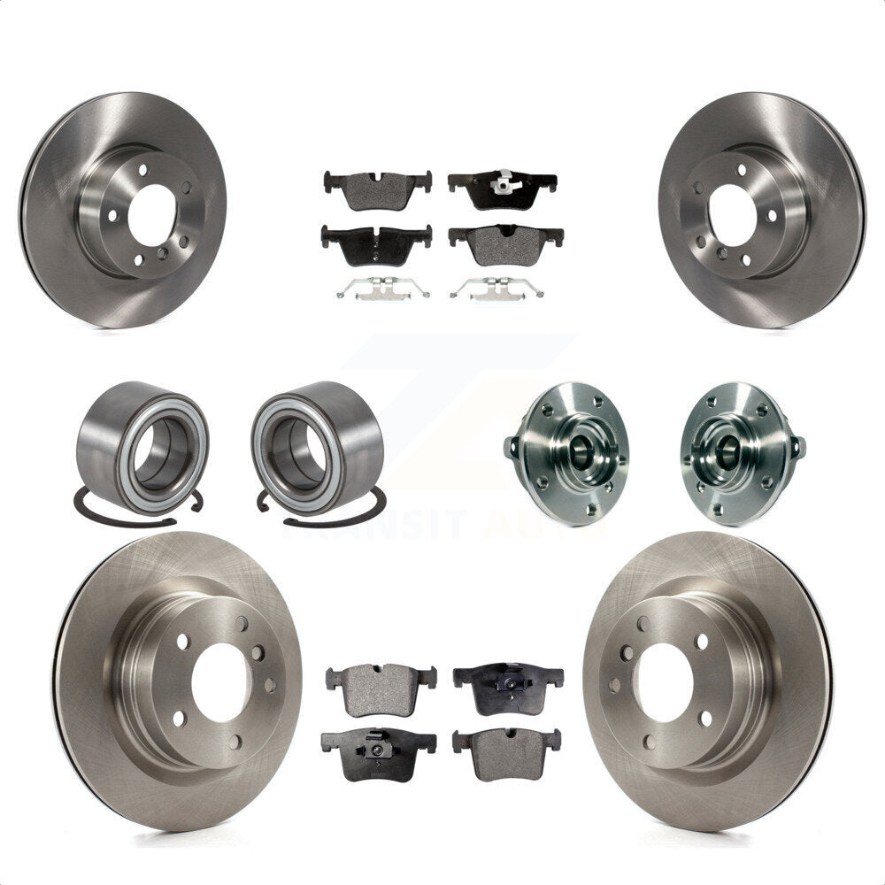 [Avant + Arrière] Kit d'ensemble roulement de roue et moyeu pour 2015-2016 BMW 228i xDrive sans Blue Painted Calipers KBB-113363 par Transit Auto