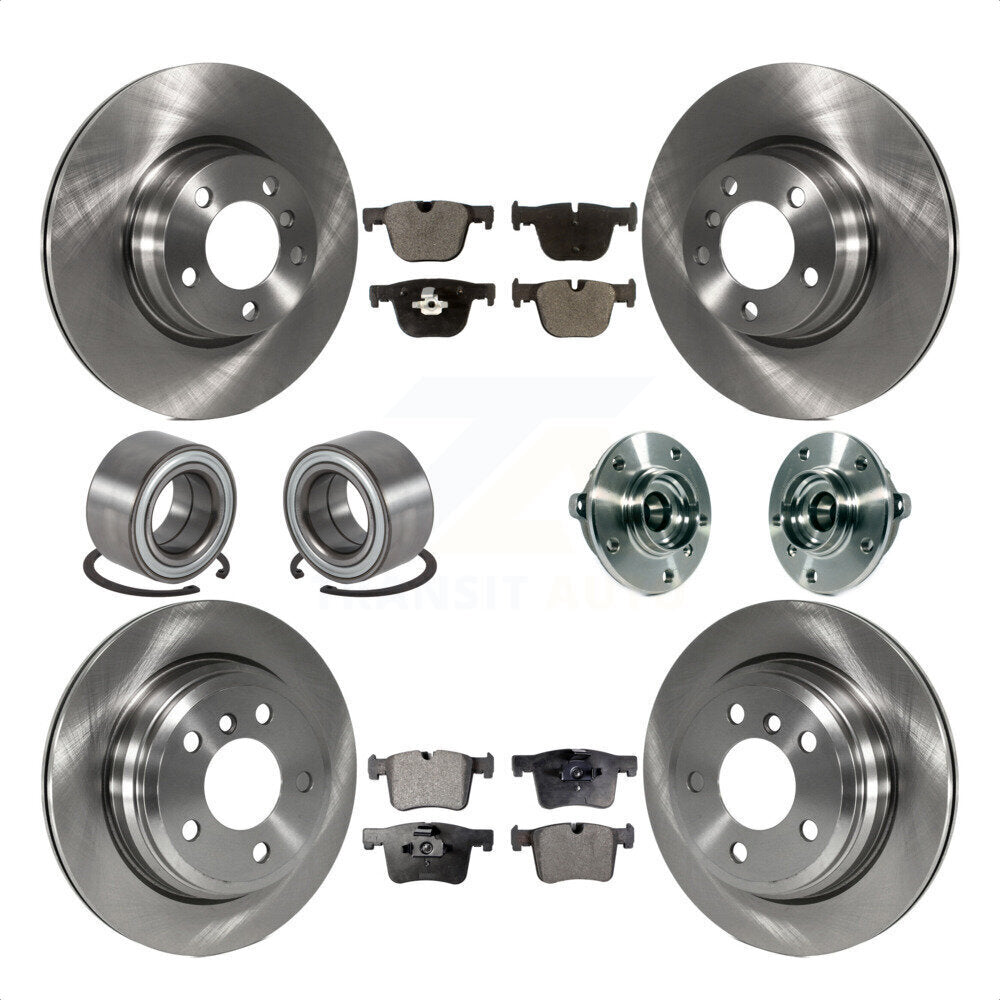 [Avant + Arrière] Kit d'ensemble roulement de roue et moyeu pour 2015-2016 BMW 428i xDrive Gran Coupe sans Blue Painted Calipers KBB-113365 par Transit Auto