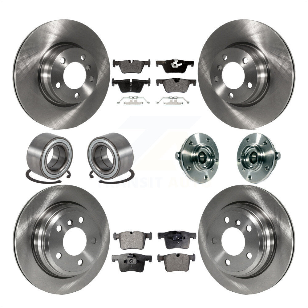 [Avant + Arrière] Kit d'ensemble roulement de roue et moyeu pour BMW 328i xDrive 428i Gran Coupe sans Blue Painted Calipers KBB-113366 par Transit Auto