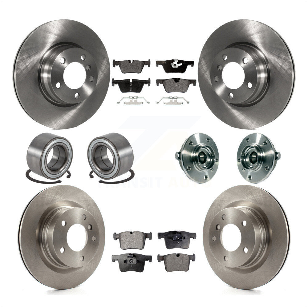 [Avant + Arrière] Kit d'ensemble roulement de roue et moyeu pour 2015-2016 BMW 228i xDrive sans Blue Painted Calipers KBB-113367 par Transit Auto