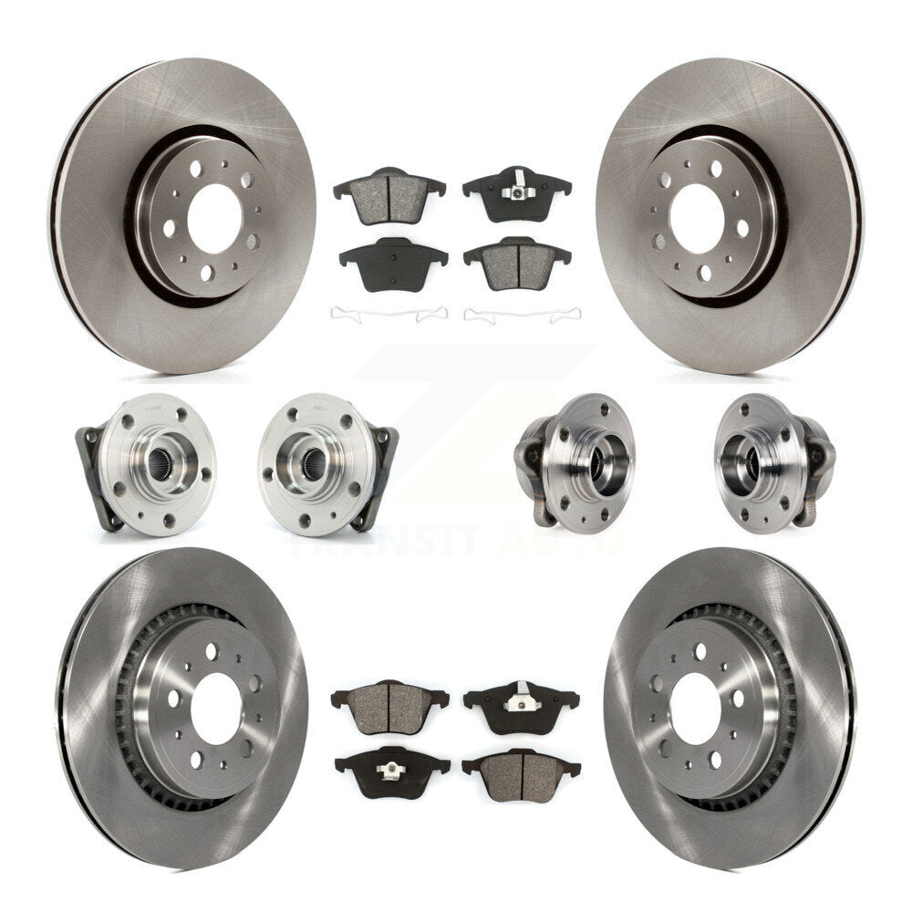 [Avant + Arrière] Kit d'ensemble roulement de roue et moyeu pour 2008-2014 Volvo XC90 AWD avec 316mm Diameter Rotor KBB-113375