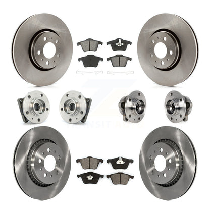 [Avant + Arrière] Kit d'ensemble roulement de roue et moyeu pour 2008-2014 Volvo XC90 AWD avec 316mm Diameter Rotor KBB-113375