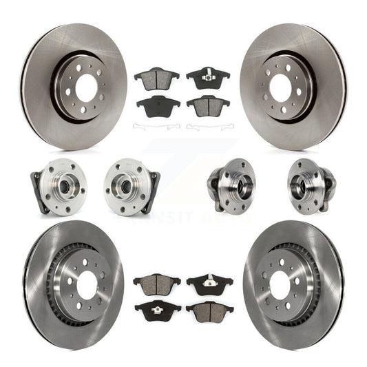[Avant + Arrière] Kit d'ensemble roulement de roue et moyeu pour 2008-2014 Volvo XC90 AWD avec 316mm Diameter Rotor KBB-113375