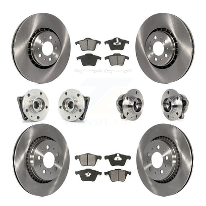 [Avant + Arrière] Kit d'ensemble roulement de roue et moyeu pour 2008-2014 Volvo XC90 AWD avec 336mm Diameter Rotor KBB-113376