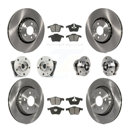 [Avant + Arrière] Kit d'ensemble roulement de roue et moyeu pour 2008-2014 Volvo XC90 AWD avec 336mm Diameter Rotor KBB-113376