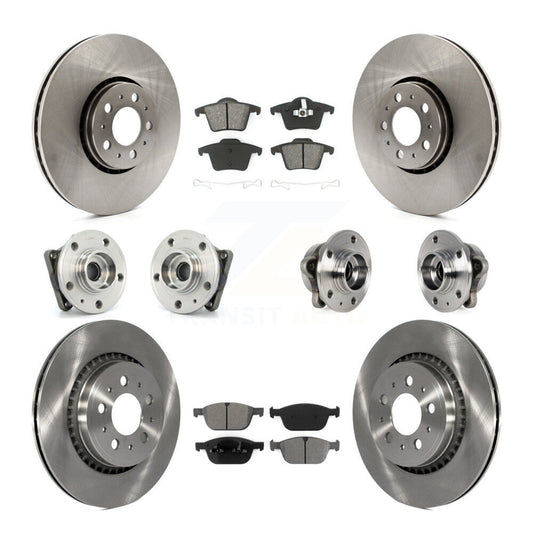 [Avant + Arrière] Kit d'ensemble roulement de roue et moyeu pour 2008-2014 Volvo XC90 AWD avec 328mm Diameter Rotor KBB-113377