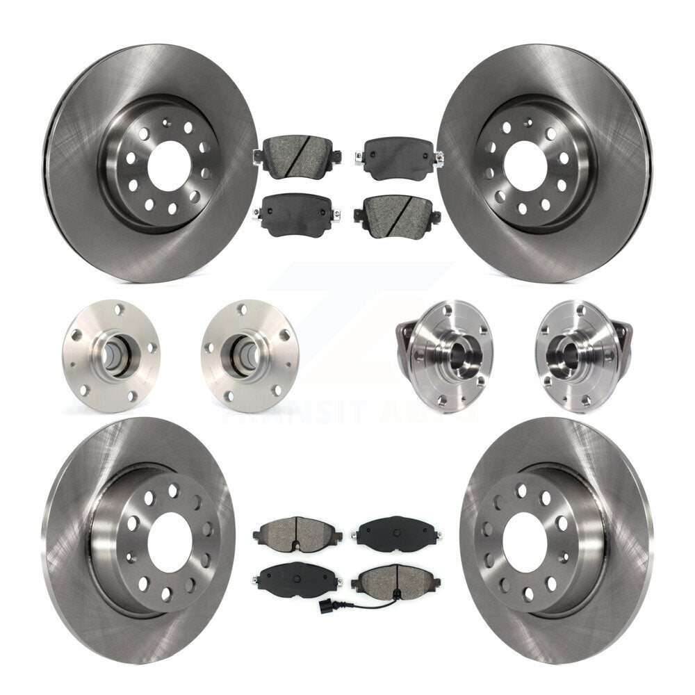 [Avant + Arrière] Kit d'ensemble roulement de roue et moyeu pour 2015-2018 Volkswagen GTI sans Performance Package KBB-113382