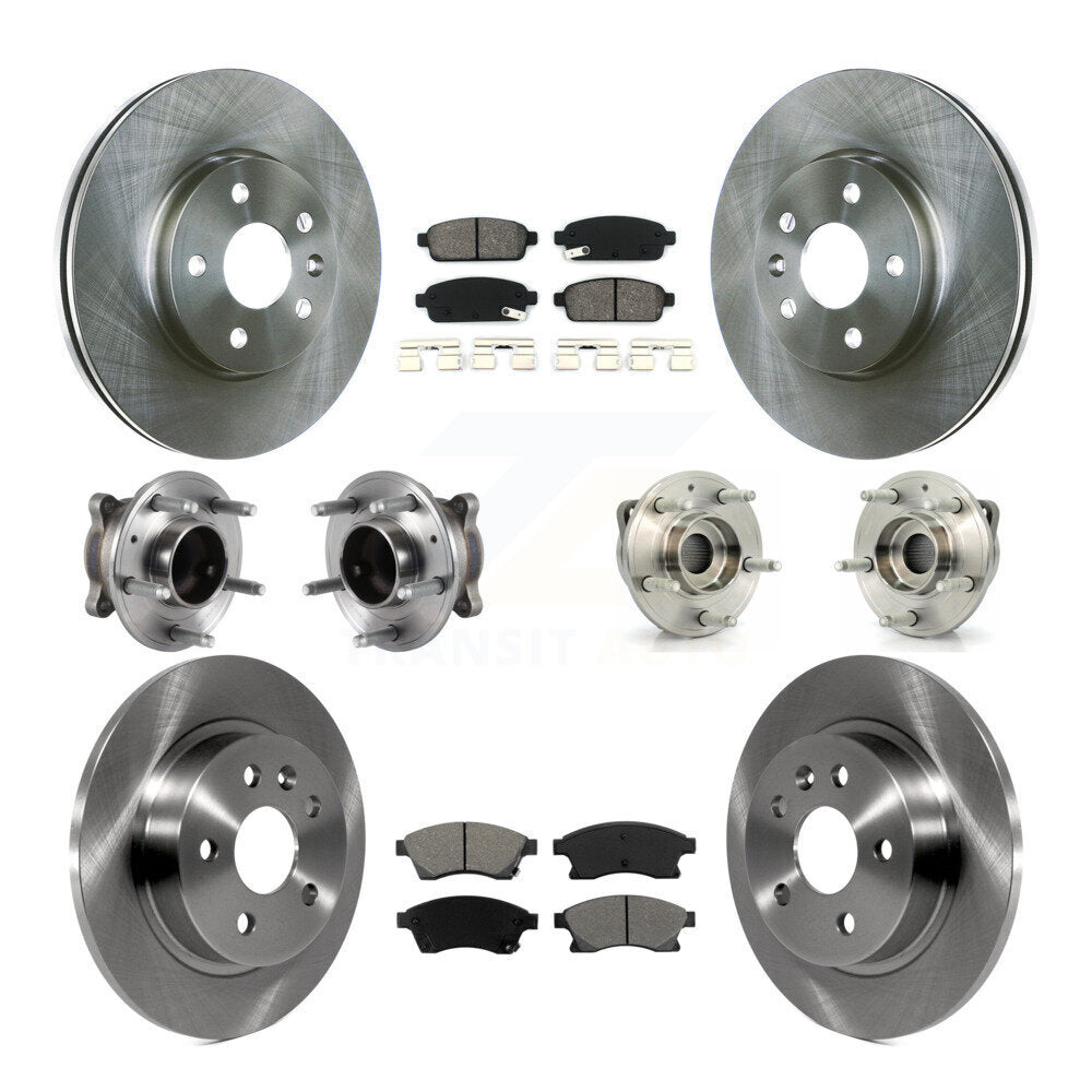 [Avant + Arrière] Kit d'ensemble roulement de roue et moyeu pour 2014-2015 Chevrolet Cruze GAS engine avec 16" Factory Wheels KBB-113391