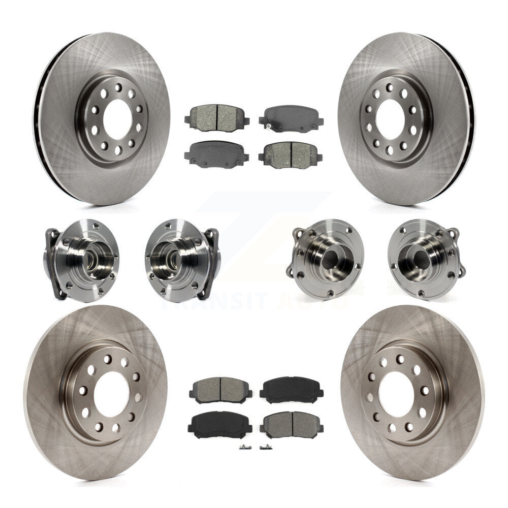 [Avant + Arrière] Kit d'ensemble roulement de roue et moyeu pour 2015-2017 Chrysler 200 FWD avec 305mm Diameter Rotor KBB-113393