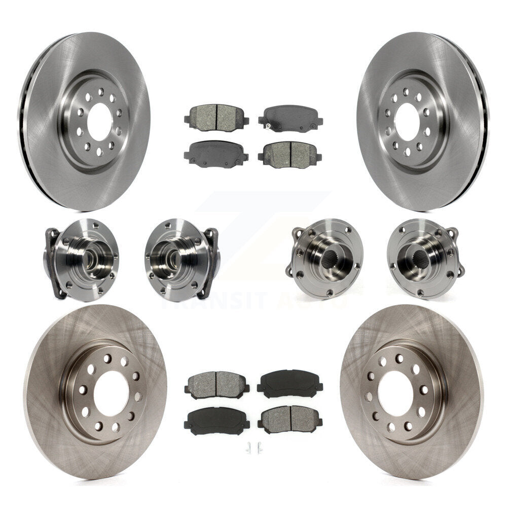 [Avant + Arrière] Kit d'ensemble roulement de roue et moyeu pour 2015-2017 Chrysler 200 FWD avec 330mm Diameter Rotor KBB-113394