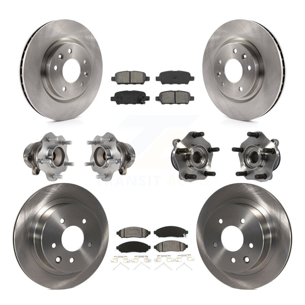 [Avant + Arrière] Kit d'ensemble roulement de roue et moyeu pour 2015 Nissan LEAF Vehicles Manufactured In Japan KBB-113403