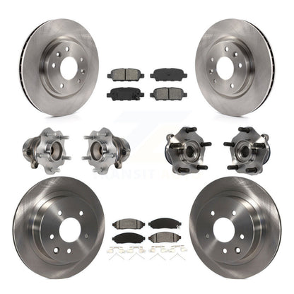 [Avant + Arrière] Kit d'ensemble roulement de roue et moyeu pour 2015 Nissan LEAF Vehicles Manufactured In Japan KBB-113403