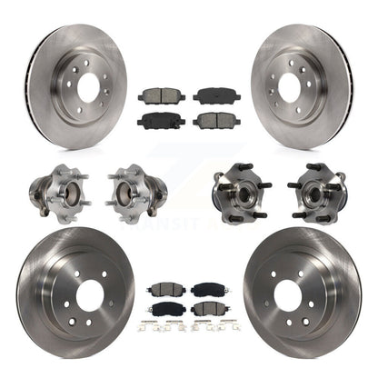 [Avant + Arrière] Kit d'ensemble roulement de roue et moyeu pour Nissan LEAF KBB-113404