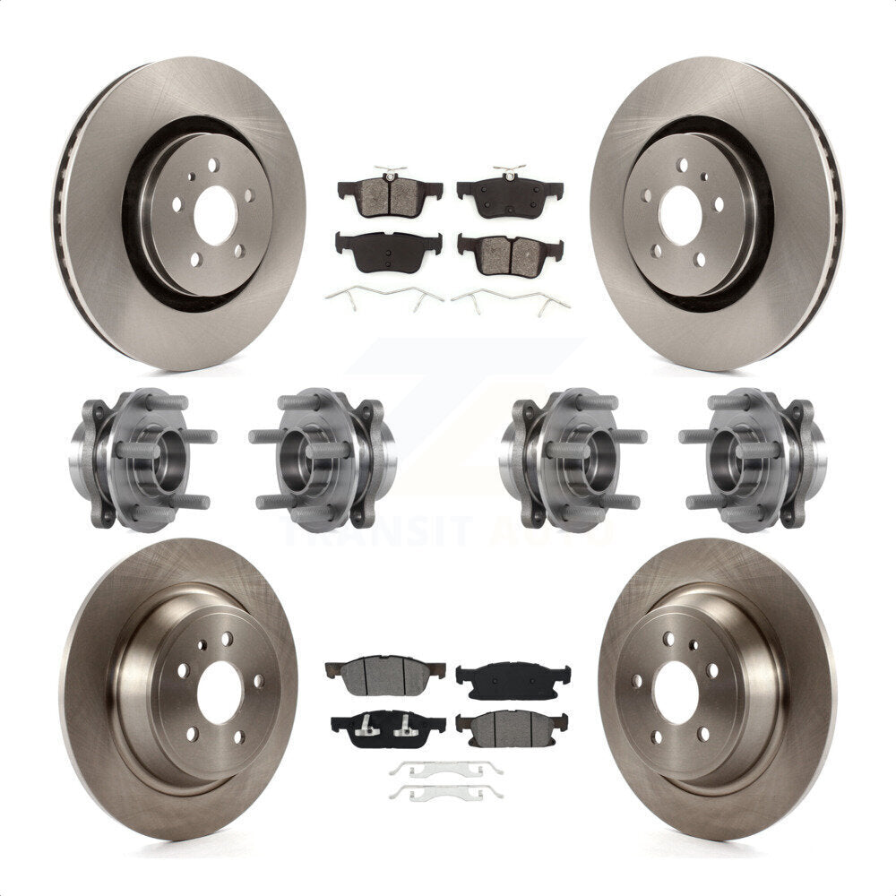 [Avant + Arrière] Kit d'ensemble roulement de roue et moyeu pour 2017 Lincoln MKX AWD avec 14mm Wheel Lugs KBB-113415 par Transit Auto