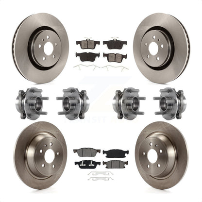 [Avant + Arrière] Kit d'ensemble roulement de roue et moyeu pour 2017 Lincoln MKX AWD avec 14mm Wheel Lugs KBB-113415 par Transit Auto