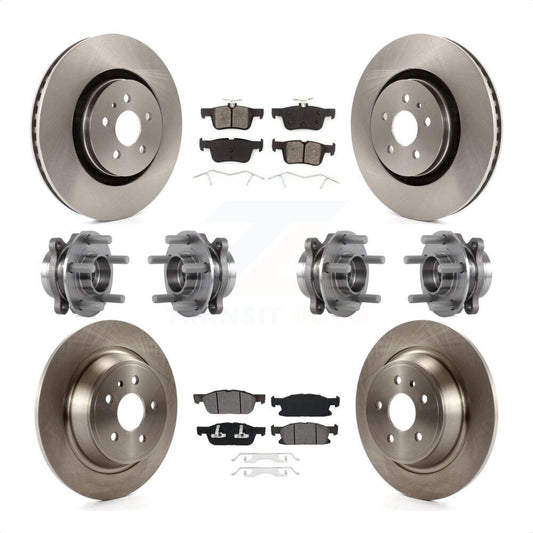[Avant + Arrière] Kit d'ensemble roulement de roue et moyeu pour 2017 Lincoln MKX AWD avec 14mm Wheel Lugs KBB-113415 par Transit Auto