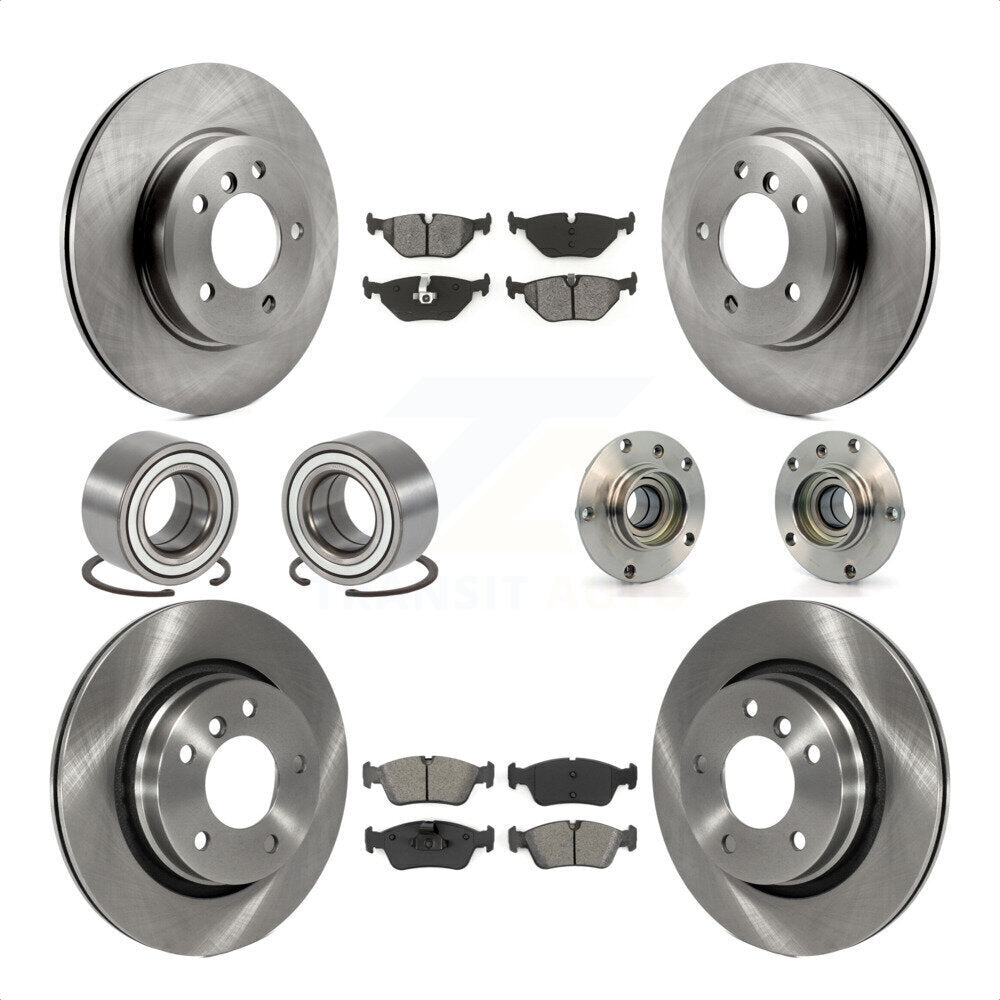 [Avant + Arrière] Kit d'ensemble roulement de roue et moyeu pour 2001-2005 BMW 325i KBB-113417 par Transit Auto