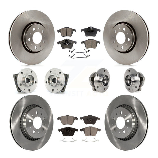[Avant + Arrière] Kit d'ensemble roulement de roue et moyeu pour 2008-2014 Volvo XC90 AWD avec 316mm Diameter Rotor KBB-113424