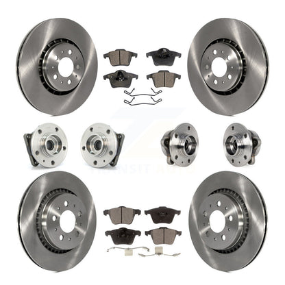 [Avant + Arrière] Kit d'ensemble roulement de roue et moyeu pour 2008-2014 Volvo XC90 AWD avec 336mm Diameter Rotor KBB-113425