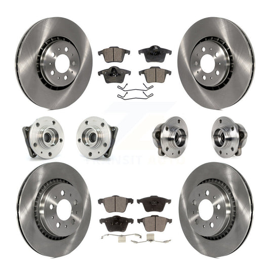 [Avant + Arrière] Kit d'ensemble roulement de roue et moyeu pour 2008-2014 Volvo XC90 AWD avec 336mm Diameter Rotor KBB-113425