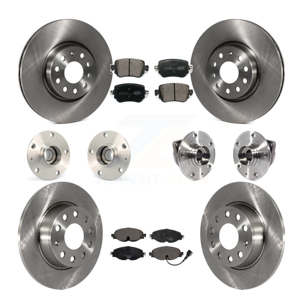 [Avant + Arrière] Kit d'ensemble roulement de roue et moyeu pour 2015-2018 Volkswagen GTI sans Performance Package KBB-113432
