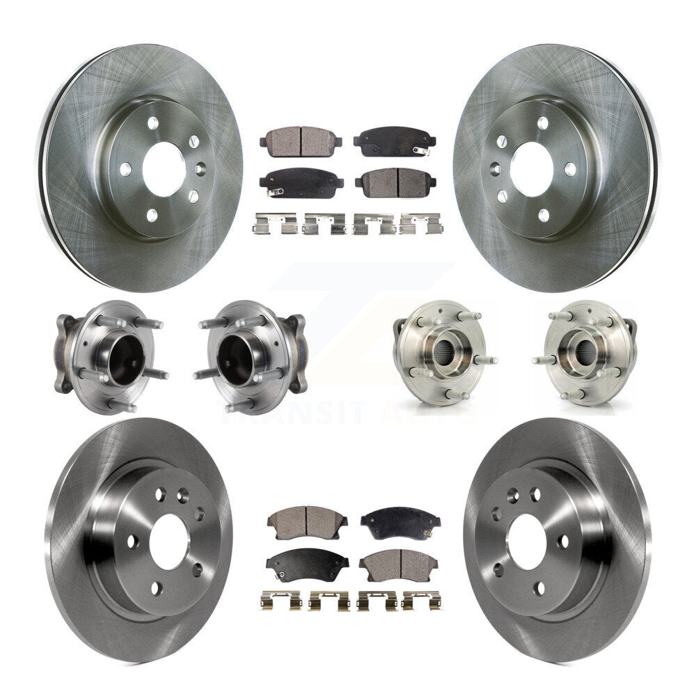 [Avant + Arrière] Kit d'ensemble roulement de roue et moyeu pour 2014-2015 Chevrolet Cruze GAS engine avec 16" Factory Wheels KBB-113443