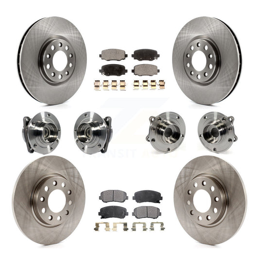 [Avant + Arrière] Kit d'ensemble roulement de roue et moyeu pour 2015-2017 Chrysler 200 FWD avec 305mm Diameter Rotor KBB-113445