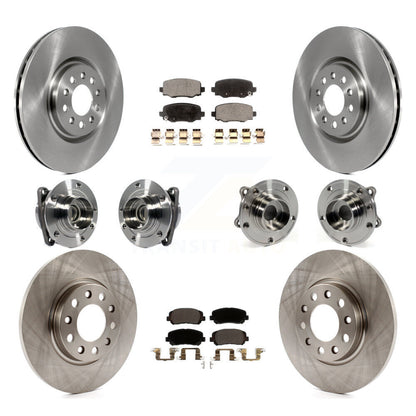 [Avant + Arrière] Kit d'ensemble roulement de roue et moyeu pour 2015-2017 Chrysler 200 FWD avec 330mm Diameter Rotor KBB-113446