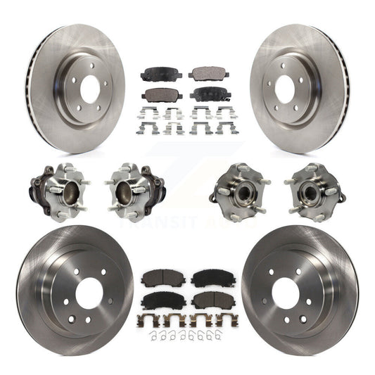 [Avant + Arrière] Kit d'ensemble roulement de roue et moyeu pour Nissan Rogue KBB-113454
