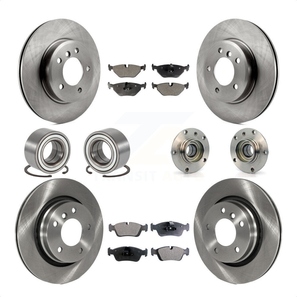 [Avant + Arrière] Kit d'ensemble roulement de roue et moyeu pour 2001-2005 BMW 325i KBB-113475 par Transit Auto