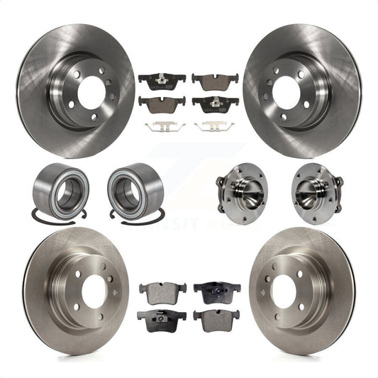[Avant + Arrière] Kit d'ensemble roulement de roue et moyeu pour 2012 BMW 328i Sedan avec 2.0L sans Blue Painted Calipers KBB-113478 par Transit Auto