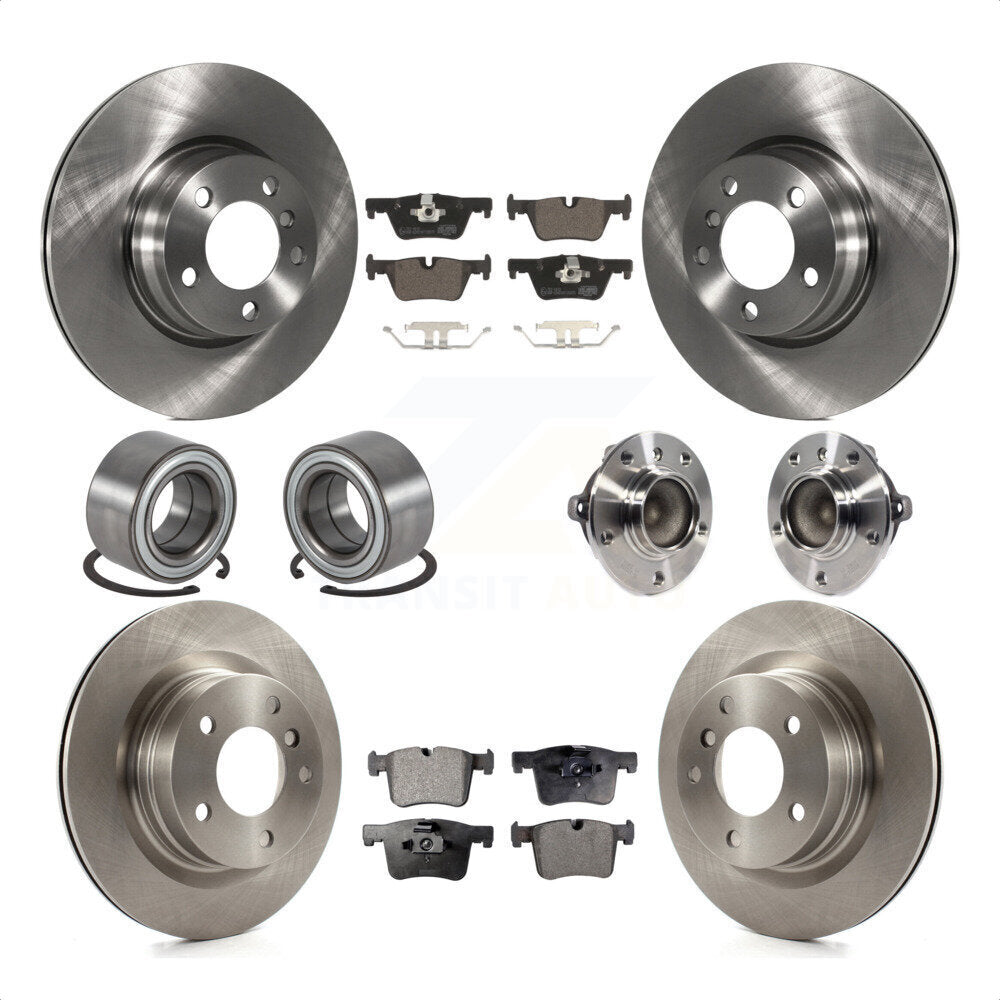 [Avant + Arrière] Kit d'ensemble roulement de roue et moyeu pour BMW 328i 428i 228i sans Blue Painted Calipers KBB-113484 par Transit Auto