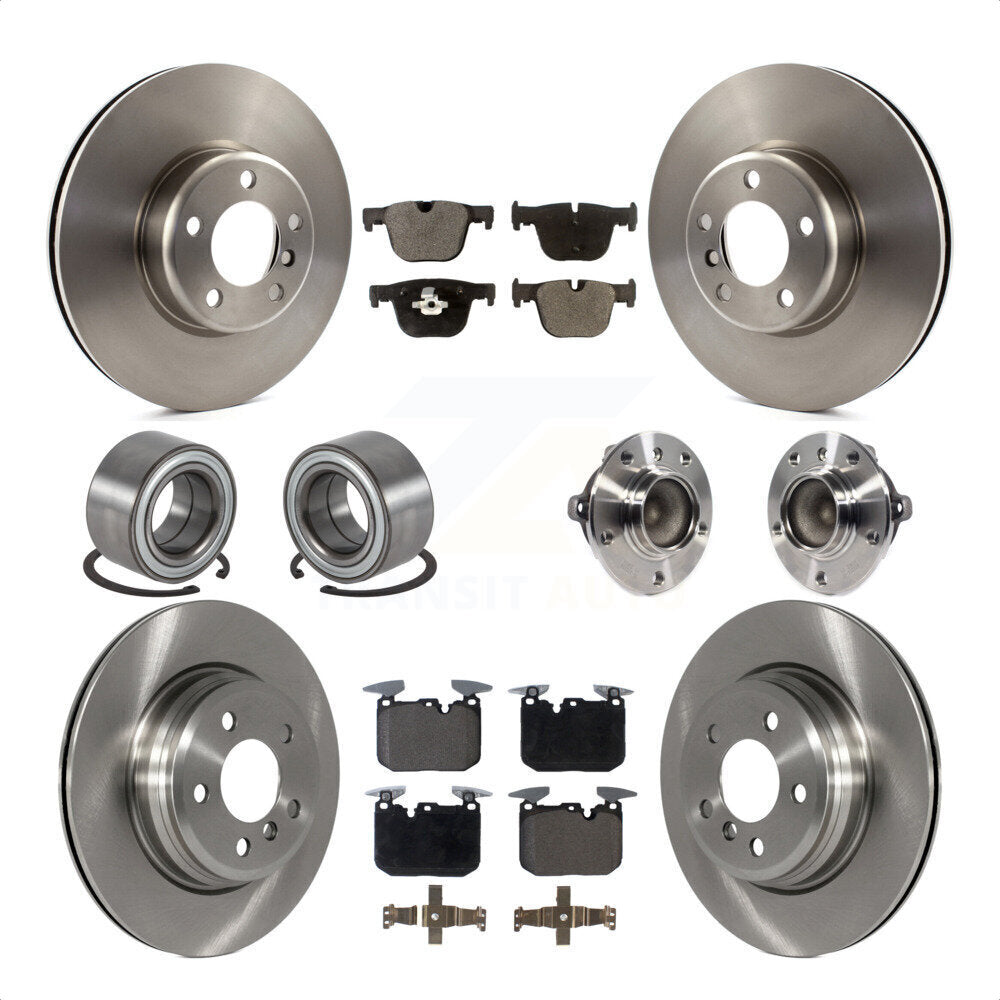 [Avant + Arrière] Kit d'ensemble roulement de roue et moyeu pour BMW 340i 435i Gran Coupe ActiveHybrid 3 sans Blue Painted Calipers KBB-113486 par Transit Auto
