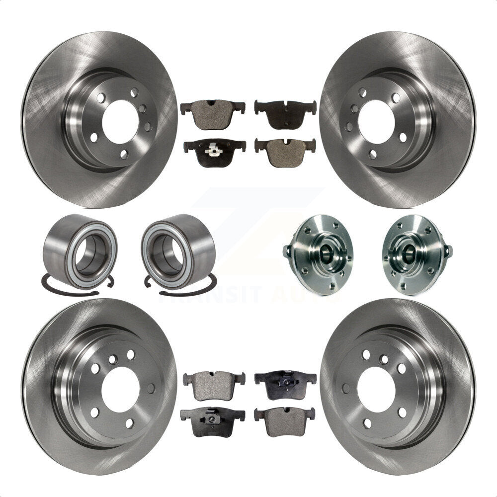 [Avant + Arrière] Kit d'ensemble roulement de roue et moyeu pour 2015-2016 BMW 428i xDrive Gran Coupe sans Blue Painted Calipers KBB-113491 par Transit Auto
